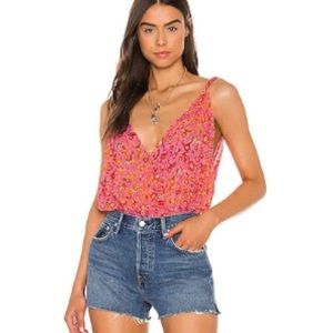 Free People Colorful Bodysuit
